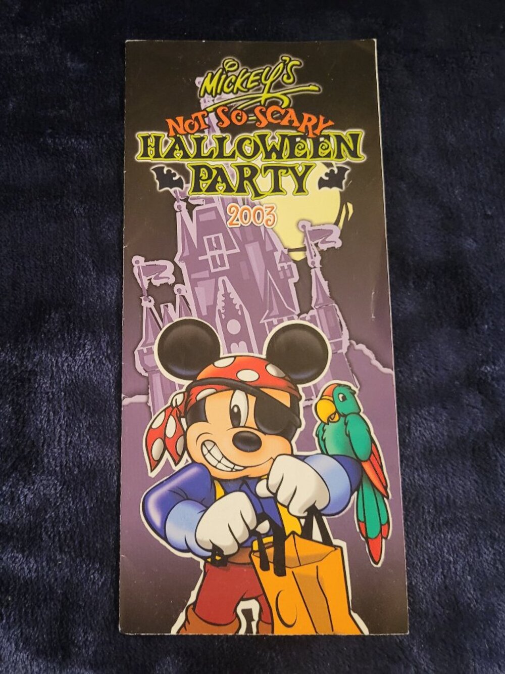2003 Mickey’s Not-So-Scary Halloween Party brochure – Magic Kingdom event guide